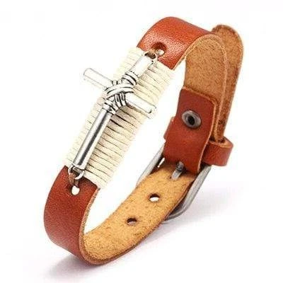 Men's Cross Bracelet Vintage 5 Men's Cross Bracelet Vintage - Image 3