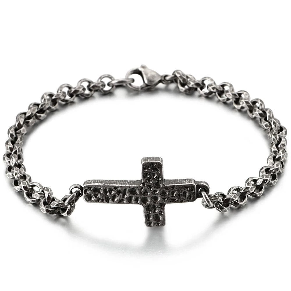 Men's Cross Bracelet Spotted 3 Men's Cross Bracelet Spotted