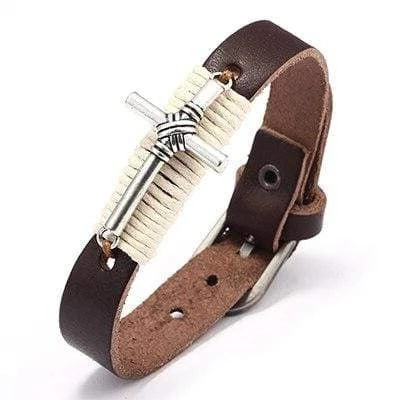 Men's Cross Bracelet Vintage 3 Men's Cross Bracelet Vintage