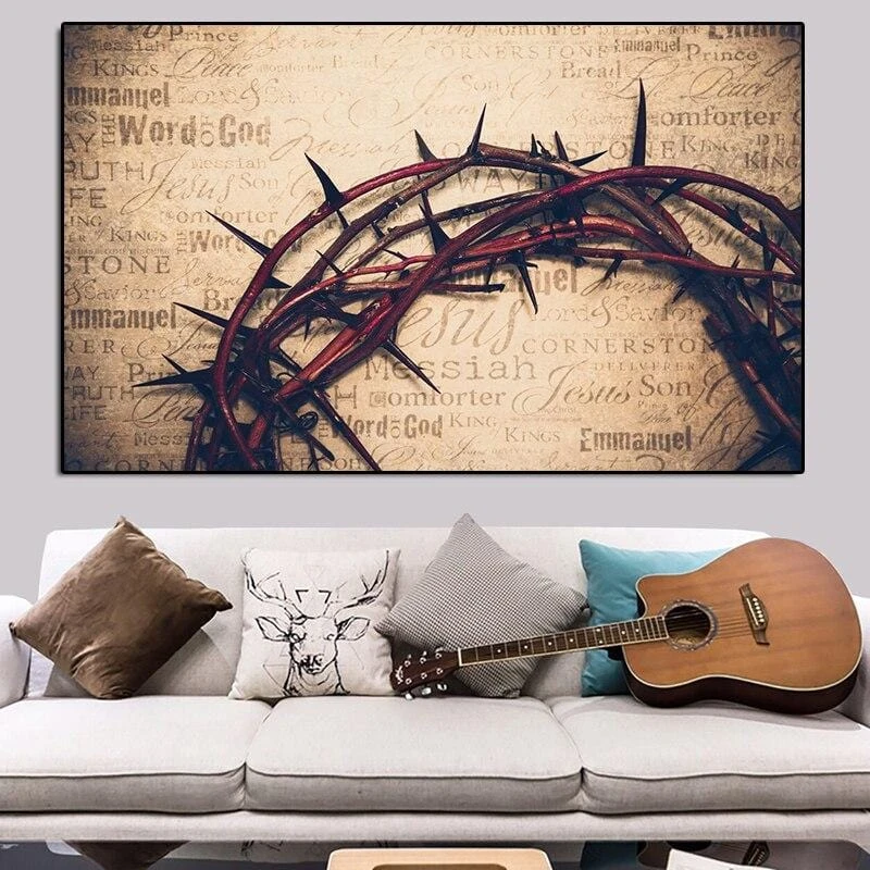 Christian Canvas Art Crown Of Thorns 6 Christian Canvas Art Crown Of Thorns - Image 4