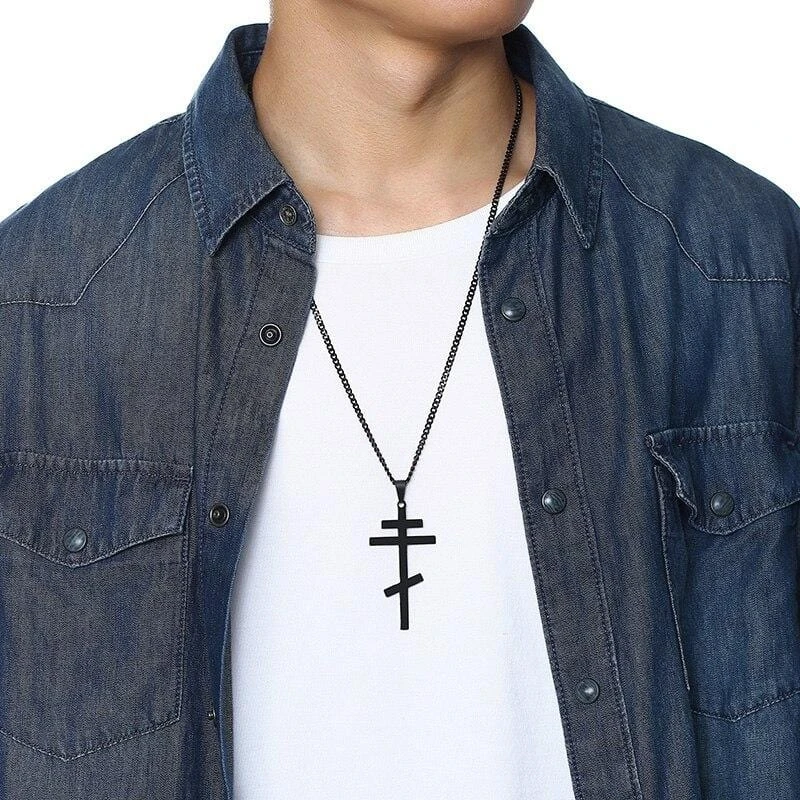Men's Christian Necklace Orthodox Cross 6 Men's Christian Necklace Orthodox Cross - Image 4