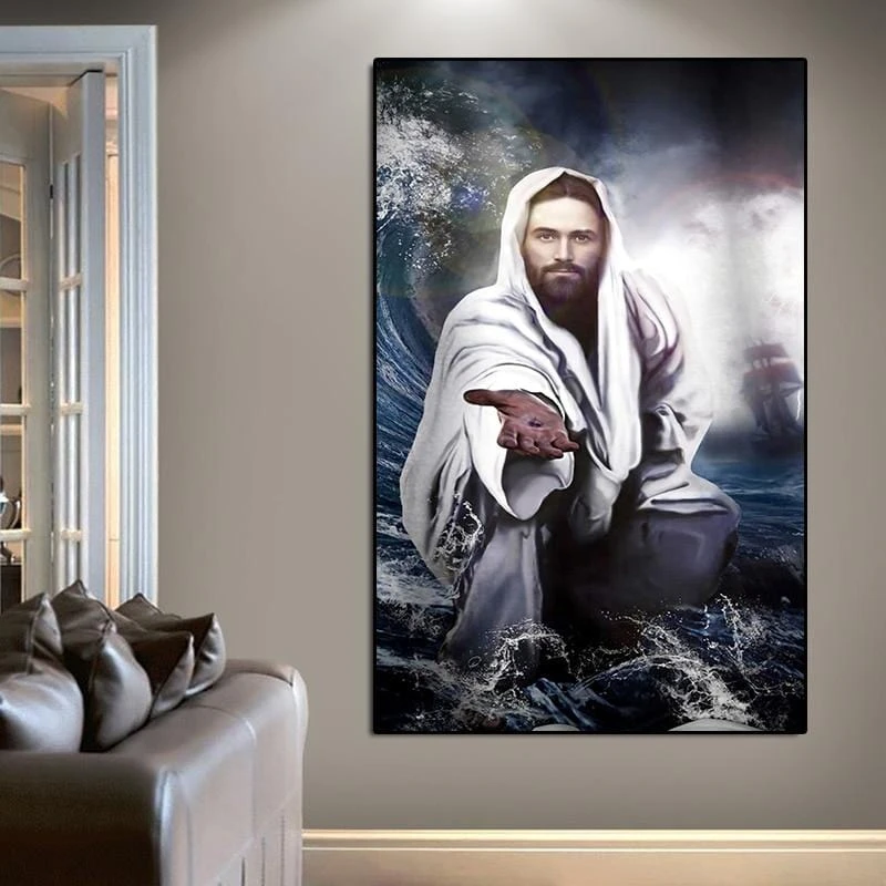 Christian Canvas Art Take My Hand 4 Christian Canvas Art Take My Hand - Image 3