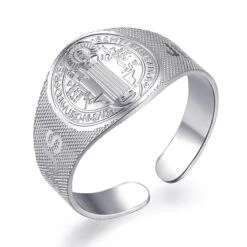 Christian Ring St Benedict 12 Christian Ring St Benedict -Lord's Guidance H5aa9e0973b9d4fa7a423b01b7c82767ag