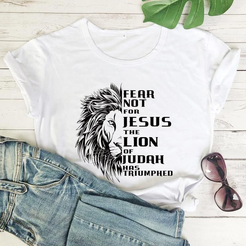 Christian T-Shirt Fear Not For Jesus 4 Christian T-Shirt Fear Not For Jesus - Image 2
