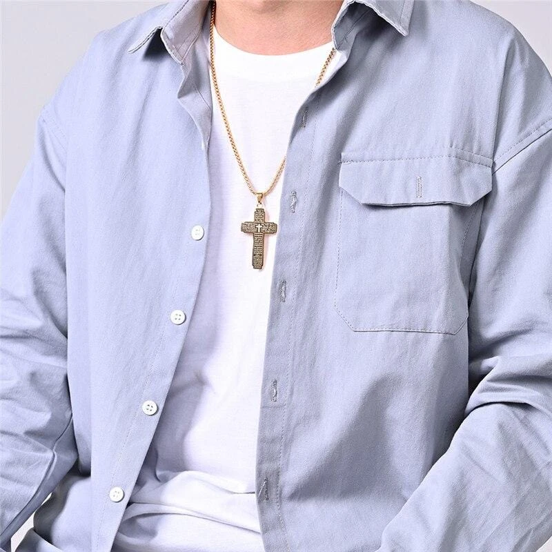 Men's Christian Necklace Our Father 8 Men's Christian Necklace Our Father - Image 6