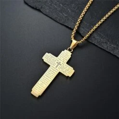 Men's Christian Necklace Our Father 11 Men's Christian Necklace Our Father -Lord's Guidance H7e13174c40c8439bbab7998c5193c56eY