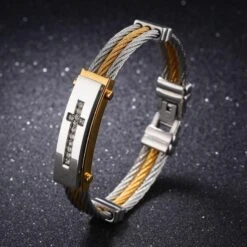 Men's Cross Bracelet Luxurious 12 Men's Cross Bracelet Luxurious -Lord's Guidance HTB19uqDQFXXXXaHXFXXq6xXFXXXr