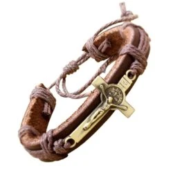Men's Cross Bracelet Crucifix -Lord's Guidance HTB1E3kSbpmWBuNjSspdq6zugXXaP
