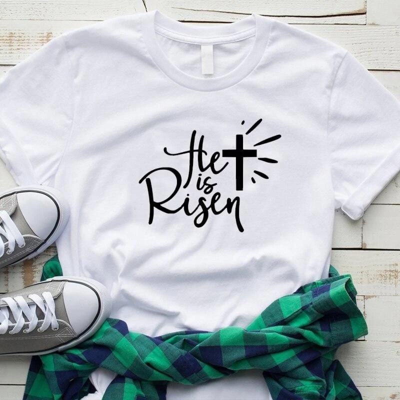 Christian T-Shirt Risen 4 Christian T-Shirt Risen - Image 2