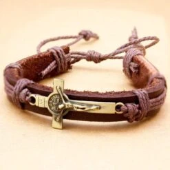 Men's Cross Bracelet Crucifix -Lord's Guidance HTB1b1rDXZyYBuNkSnfoq6AWgVXax