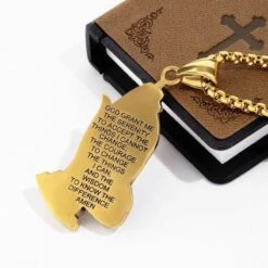 Men's Christian Necklace Hands Joined (Serenity Prayer) 14 Men's Christian Necklace Hands Joined (Serenity Prayer) -Lord's Guidance HTB1jCEffVooBKNjSZPhq6A2CXXav