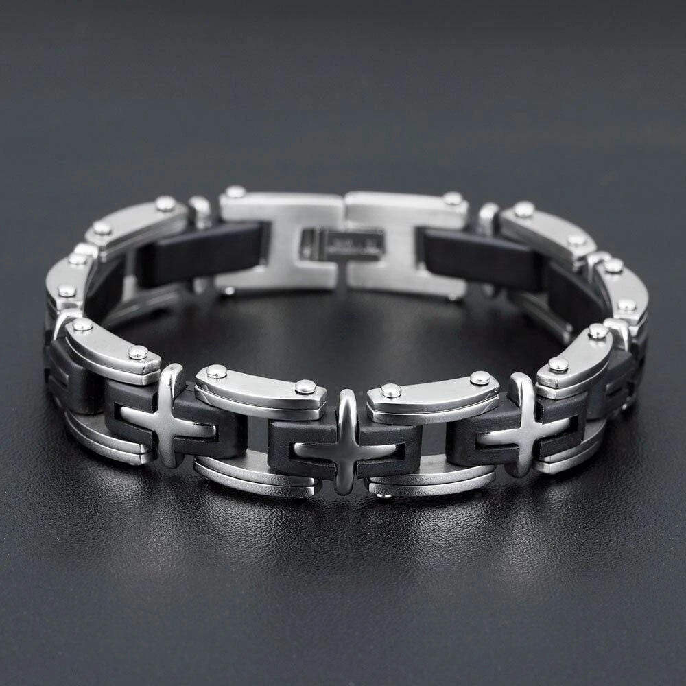 Men's Cross Bracelet Cross Link 8 Men's Cross Bracelet Cross Link - Image 6