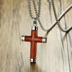 Men's Christian Necklace Wooden Cross 8 Men's Christian Necklace Wooden Cross -Lord's Guidance HTB1xJbdMSzqK1RjSZFHq6z3CpXaa