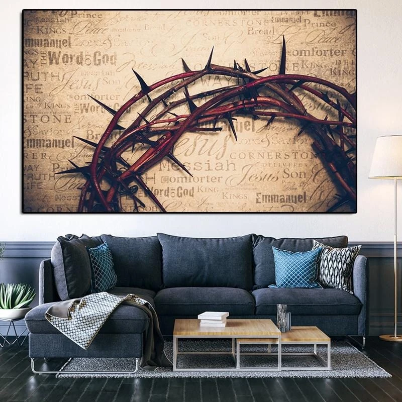 Christian Canvas Art Crown Of Thorns 4 Christian Canvas Art Crown Of Thorns - Image 2