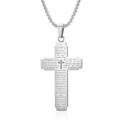 Men's Christian Necklace Our Father 12 Men's Christian Necklace Our Father -Lord's Guidance Ha7eef2811b264480b7627cc5a51e4ef3e