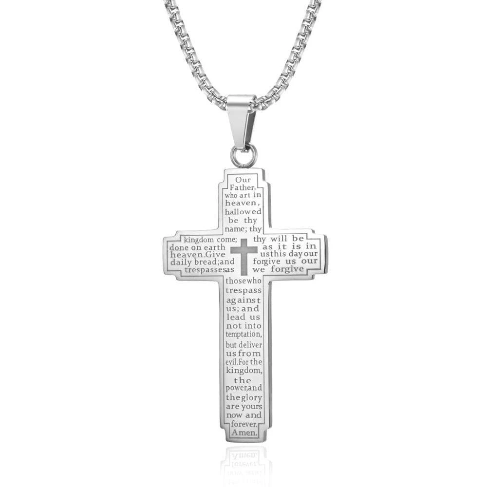 Men's Christian Necklace Our Father 7 Men's Christian Necklace Our Father - Image 5