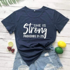 Christian T-Shirt She Is Strong 19 Christian T-Shirt She Is Strong -Lord's Guidance Hacce7d7886fe4891b3a667a19e33f9def 513c6a50 815f 408a 9818 71f292af8a3c