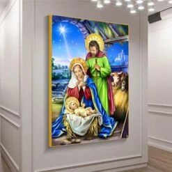 Christian Canvas Art Nativity Scene -Lord's Guidance Hb286e3fc1a134d3f86c8dc1c05f635e3O