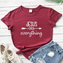Christian T-Shirt Jesus Over Everything 19 Christian T-Shirt Jesus Over Everything -Lord's Guidance Hb5232d022acc48deac6fcfdbdb614573U 0ebd56c4 5842 4c9e bfac 3082b608f5f5