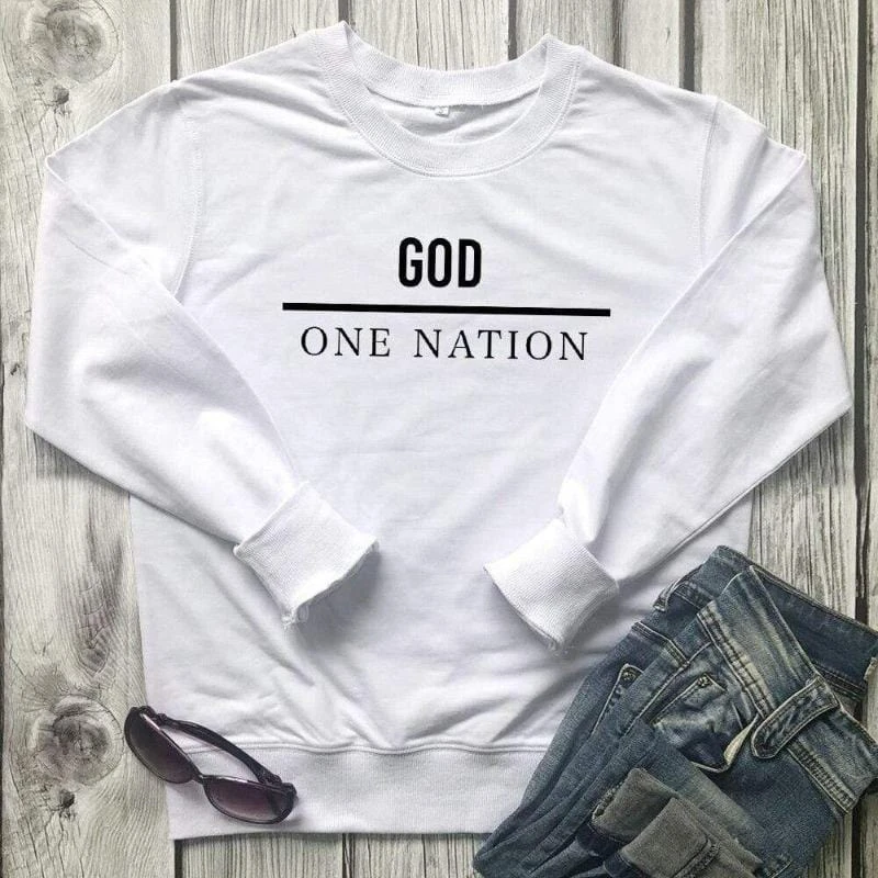 Christian Sweatshirt One Nation Under God 4 Christian Sweatshirt One Nation Under God - Image 2
