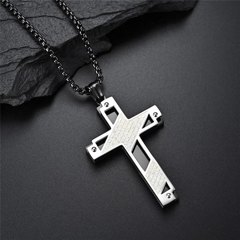 Men's Christian Necklace Padre Nuestro 7 Men's Christian Necklace Padre Nuestro - Image 5