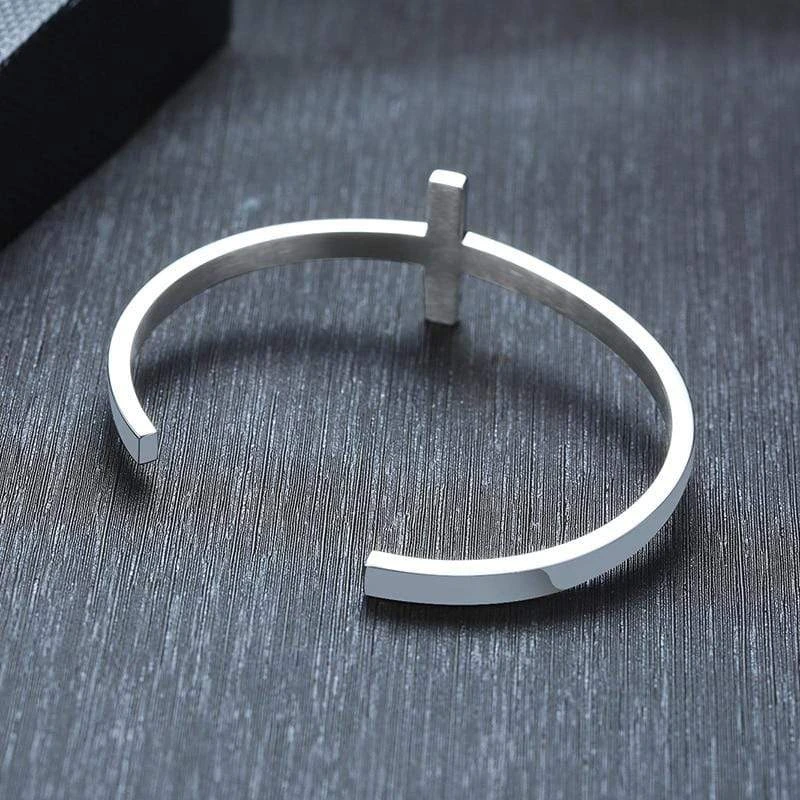 Men's Cross Bracelet Cuff 9 Men's Cross Bracelet Cuff - Image 7