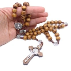 Men's Christian Necklace Wood Crucifix 9 Men's Christian Necklace Wood Crucifix -Lord's Guidance Hda351b4c249b4b228f52a3147d7b9896C
