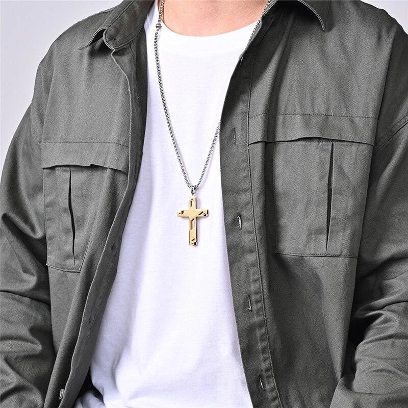 Men's Christian Necklace Padre Nuestro 4 Men's Christian Necklace Padre Nuestro - Image 2