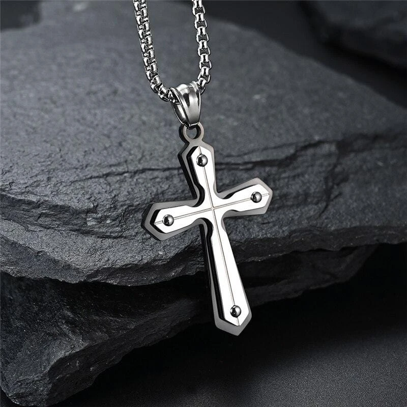 Men's Christian Necklace Layer 7 Men's Christian Necklace Layer - Image 5