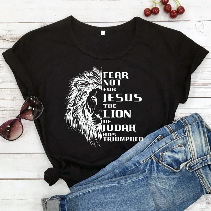 Christian T-Shirt Fear Not For Jesus 6 Christian T-Shirt Fear Not For Jesus - Image 4