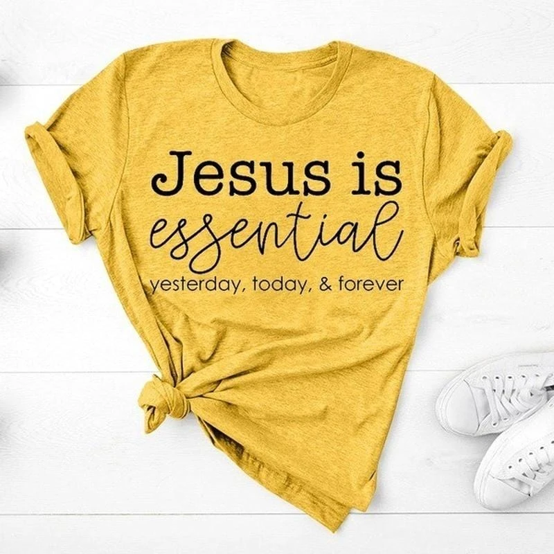 Christian T-Shirt Jesus Is Essential 6 Christian T-Shirt Jesus Is Essential - Image 4