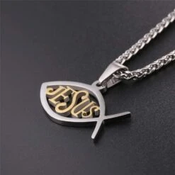 Women's Christian Necklace Ichthys 8 Women's Christian Necklace Ichthys -Lord's Guidance Ichthys Necklace lord s guidance