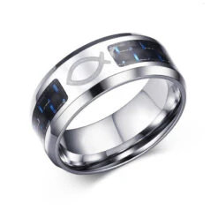 Christian Ring Ichthys Symbol