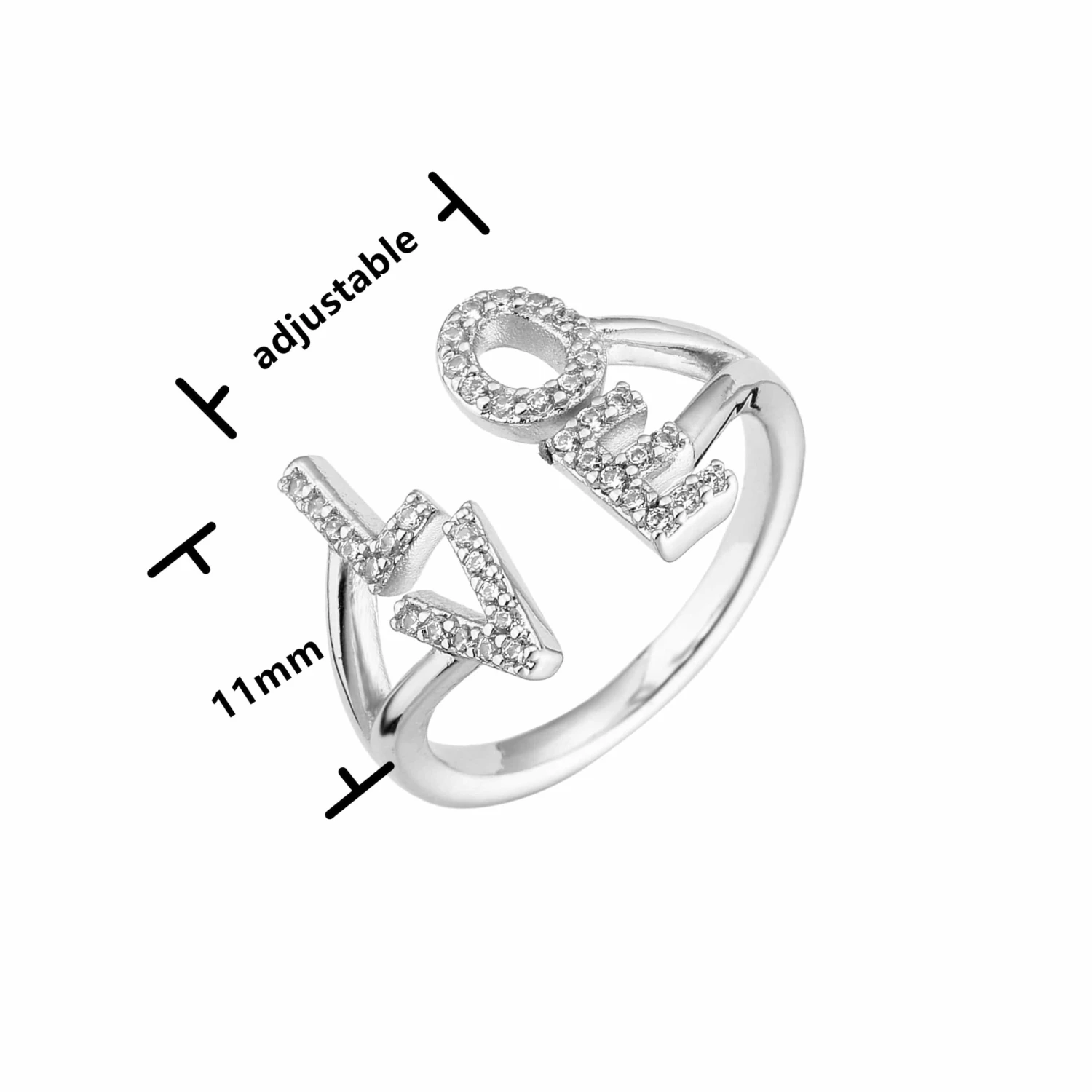 Women's Religious Copper Love Ring 11 Women's Religious Copper Love Ring - Image 9