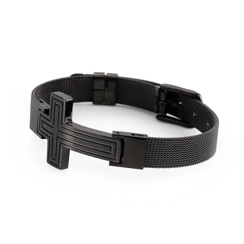Men's Cross Bracelet Watchband 9 Men's Cross Bracelet Watchband - Image 7