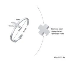 Mens Minimalist Stainless Steel Cuff Bracelet With Cross 21 Mens Minimalist Stainless Steel Cuff Bracelet With Cross -Lord's Guidance MensCuffBracelet4