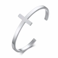 Mens Minimalist Stainless Steel Cuff Bracelet With Cross 27 Mens Minimalist Stainless Steel Cuff Bracelet With Cross -Lord's Guidance MinimalistCuffBraceletSteel e6d1bc21 938e 417e 9f26 75159e2c267d