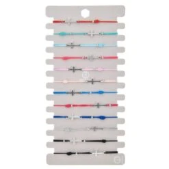 Pack Of 12 Cross Bracelets With Elasticated Wristband 8 Pack Of 12 Cross Bracelets With Elasticated Wristband -Lord's Guidance Packof12CrossBracelets3