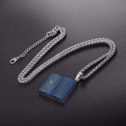 Men's Christian Necklace Bible Pendant 17 Men's Christian Necklace Bible Pendant -Lord's Guidance Pendant Lords Prayer Necklace lords guidance