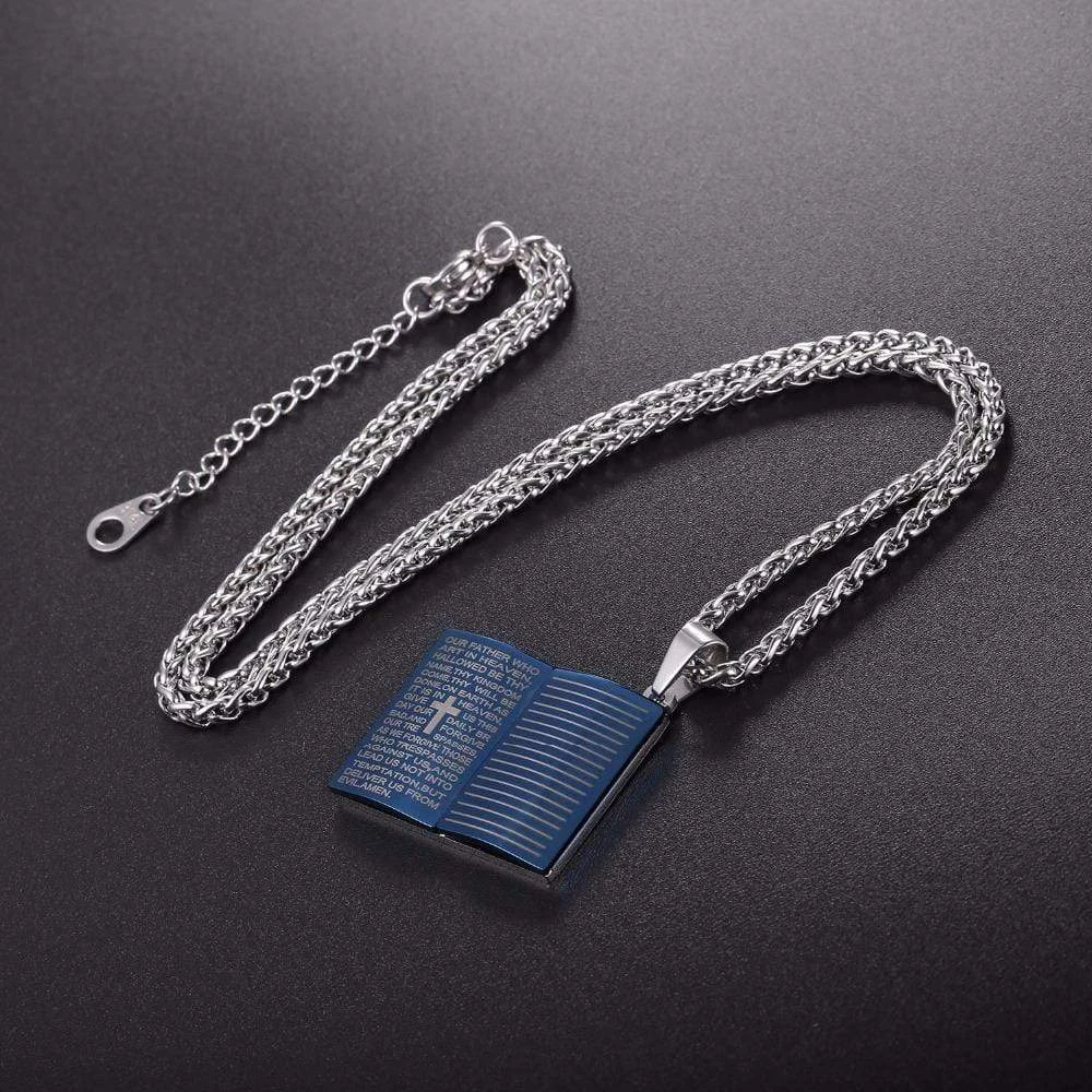 Men's Christian Necklace Bible Pendant 10 Men's Christian Necklace Bible Pendant - Image 8