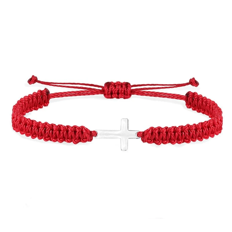 Religious Braided Rope Cross Bracelet 4 Religious Braided Rope Cross Bracelet - Image 2