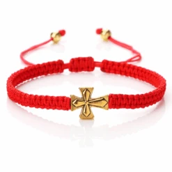 Christian Braided Rope Bracelet With Cross Charm -Lord's Guidance RopeBraceletRed 7ea8f17b a4fe 454f abc1 160d25a09cc1