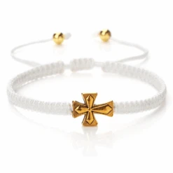 Christian Braided Rope Bracelet With Cross Charm -Lord's Guidance RopeBraceletWhite a4de8e9d 93fa 4694 ad33 d439f019d447