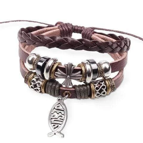 Christian Bracelet Jesus Fish Charm 3 Christian Bracelet Jesus Fish Charm