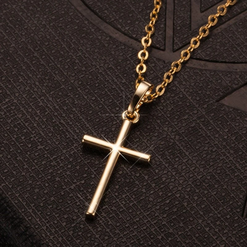 Simple Christian Cross Chain Necklace 6 Simple Christian Cross Chain Necklace - Image 4