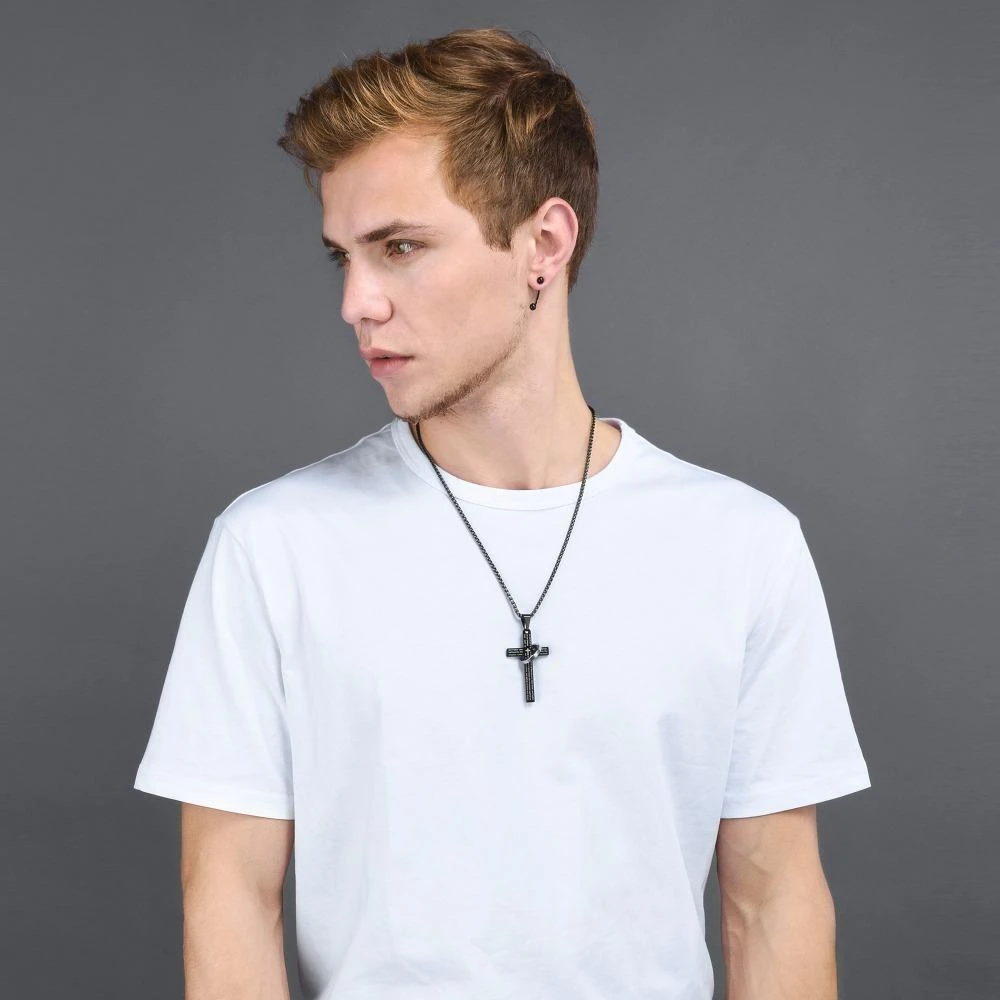 Men's Christian Necklace Lord's Prayer Ring 5 Men's Christian Necklace Lord's Prayer Ring - Image 3