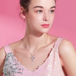 Women's Christian Necklace Purity 12 Women's Christian Necklace Purity -Lord's Guidance Tiny Diamond Cross Necklace lords guidance