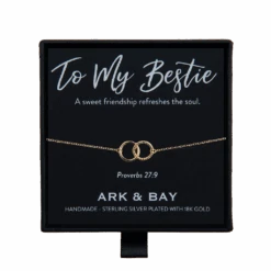 To My Bestie Double Circle Bracelet |Proverbs 27:9