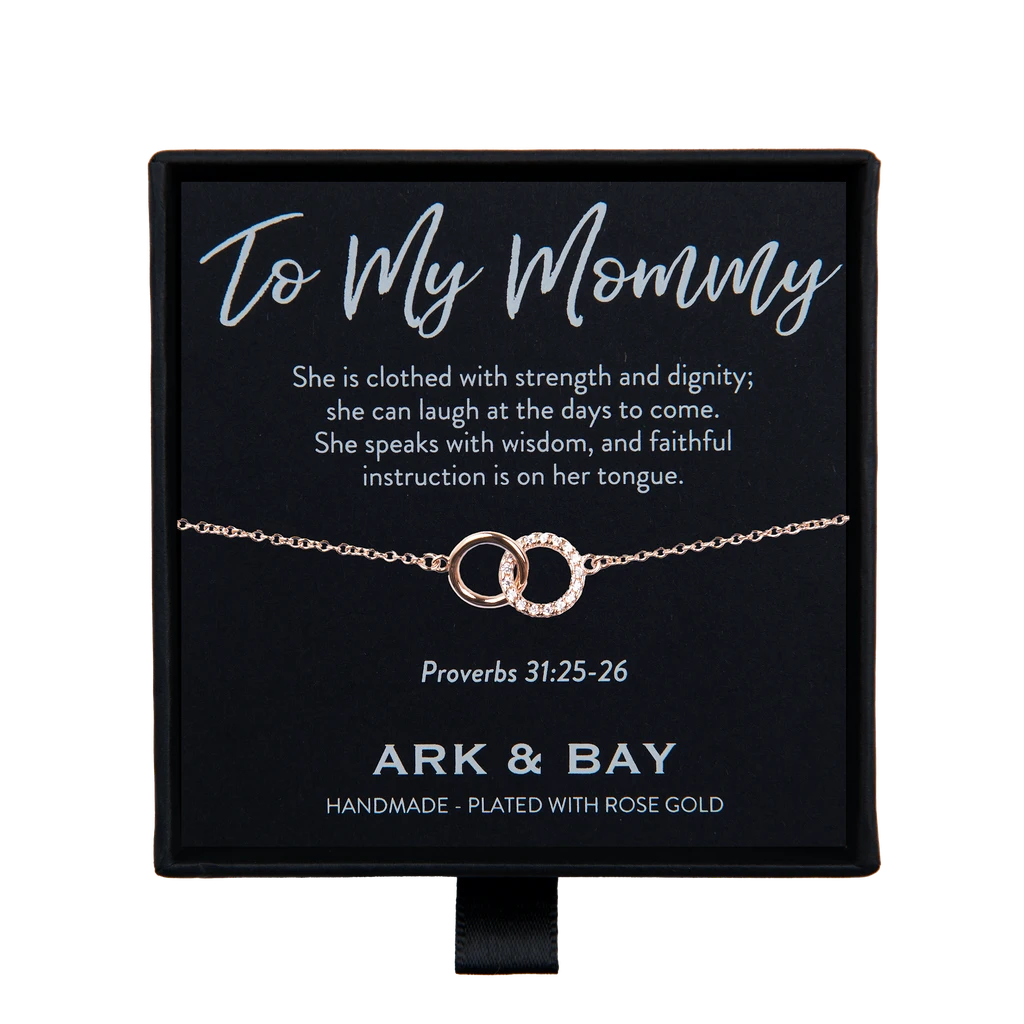 To My Mommy Double Circle Bracelet | Proverbs 31:25-26 3 To My Mommy Double Circle Bracelet | Proverbs 31:25-26