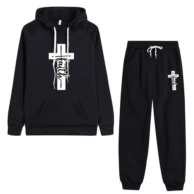 Christian Faith Cross Graphic Tracksuit Set 9 Christian Faith Cross Graphic Tracksuit Set - Image 8